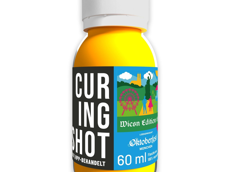 Curingshot: Das Must have vor, während und nach der Wiesn / Believe Meal GmbH präsentiert die offizielle Oktoberfest 2024 Edition des Curingshot Curcuma Ingwer Orange - Foto: presseportal.de