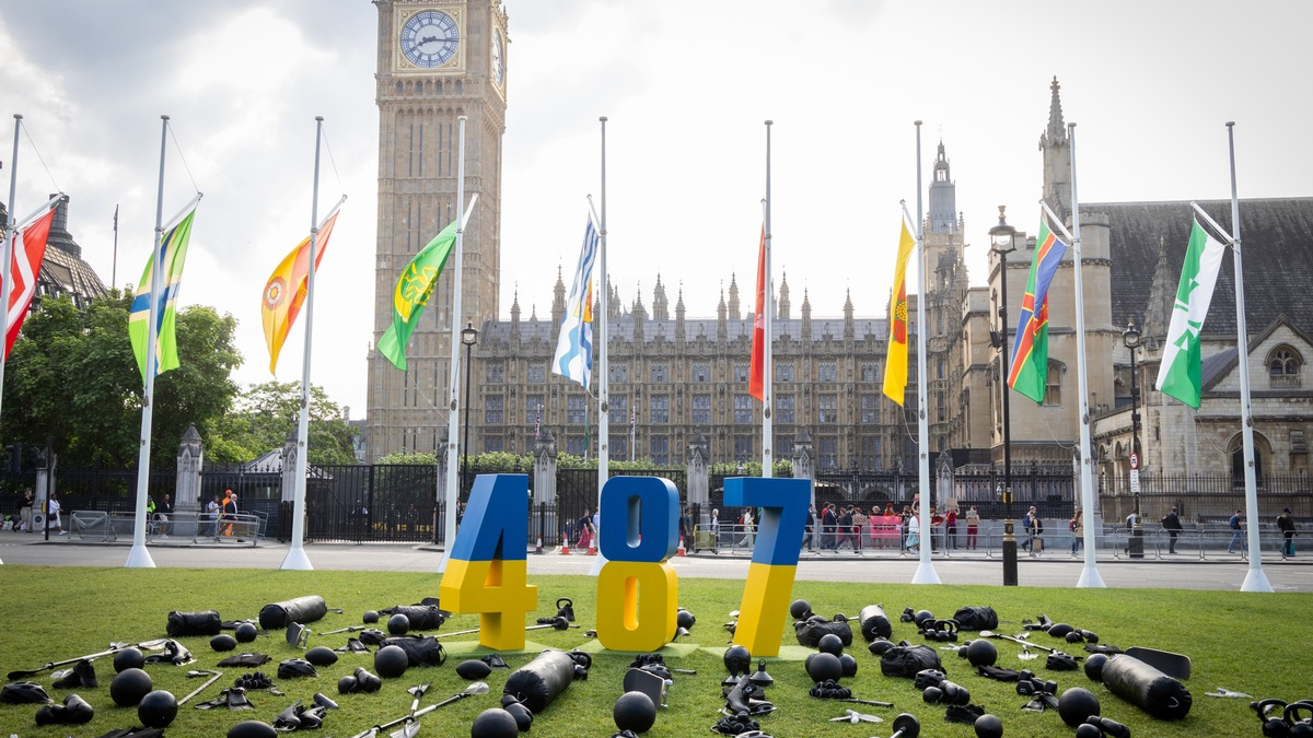 Im Vorfeld der Olympischen Sommerspiele 2024: Gedenkveranstaltung für 487 im russischen Angriffskrieg getötete ukrainische Sportler*innen in London - Foto: presseportal.de