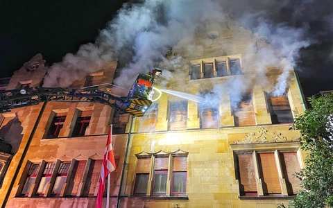 FW Konstanz: Gebäudebrand in Konstanzer Altstadt - Foto: presseportal.de