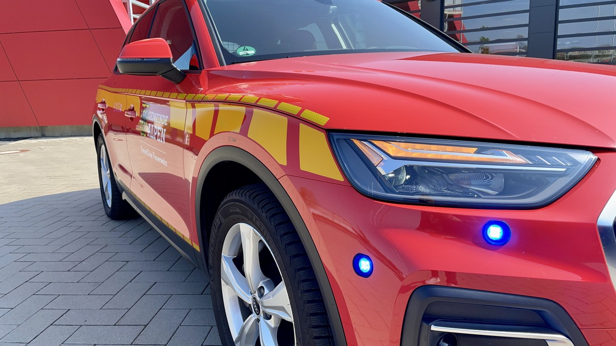 FW Alpen: Gemeldeter Ölfilm auf Gewässer - Foto: presseportal.de