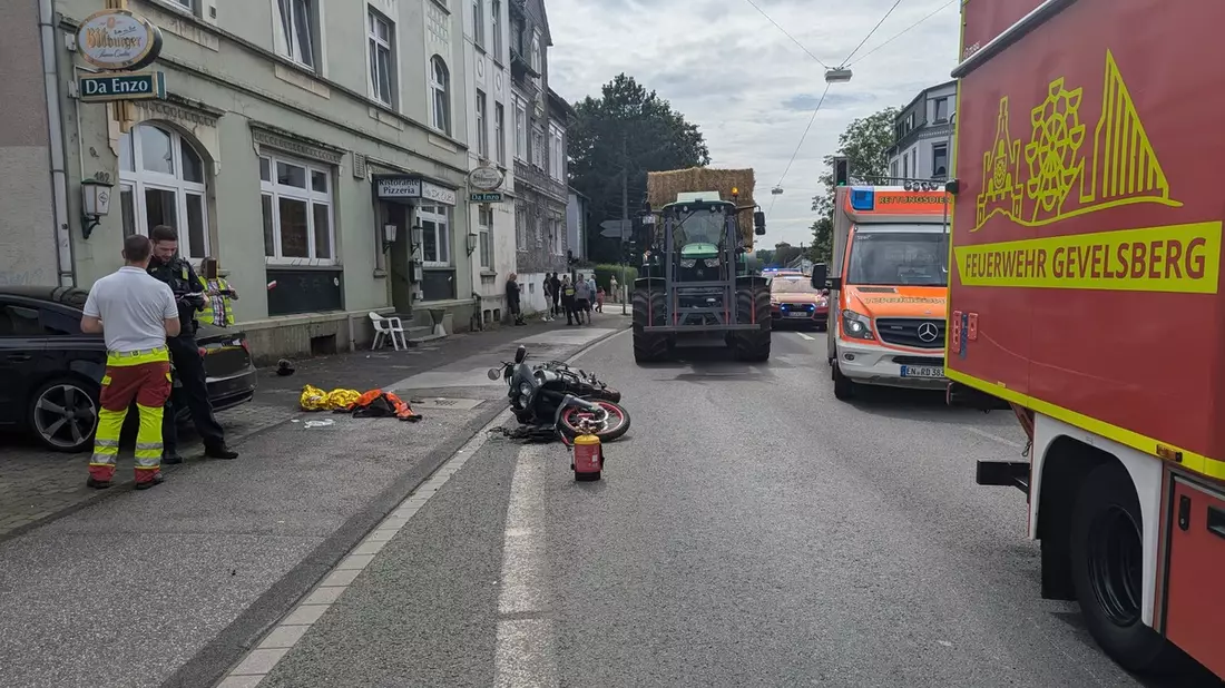 FW-EN: Verkehrsunfall mit Motorrad auf der Hagener Straße - Bild: presseportal.de