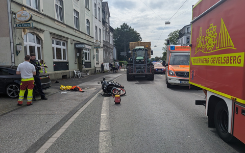 FW-EN: Verkehrsunfall mit Motorrad auf der Hagener Straße - Foto: presseportal.de