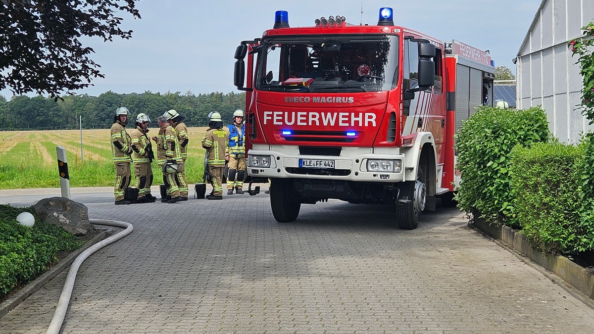 FW-KLE: Gebäudebrandbrand in Gärtnereibetrieb - Foto: presseportal.de