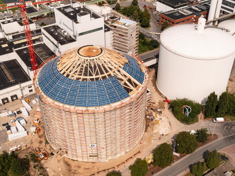 Nordzucker feiert Richtfest des neuen Zuckersilos im Werk Nordstemmen: Transporte reduzieren - CO2 einsparen - Foto: presseportal.de