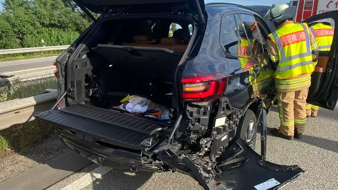 FW Frankenthal: Verkehrsunfallgeschehen mit mehreren Verletzten auf der BAB 61 - Bild: presseportal.de