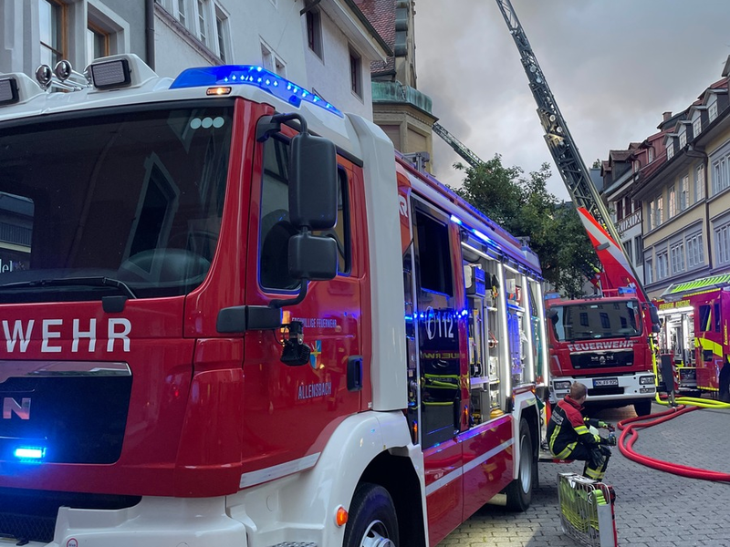 FW Allensbach: Überlandhilfe bei Großbrand in Konstanz - Foto: presseportal.de