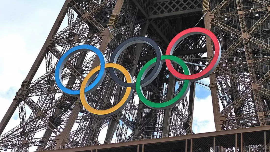 Eiffelturm mit Olympischen Ringen (Archiv) - Bild: über dts Nachrichtenagentur