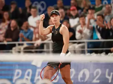 Angelique Kerber gewinnt ihren Olympia-Auftakt in Paris. - Foto: Jan Woitas/dpa