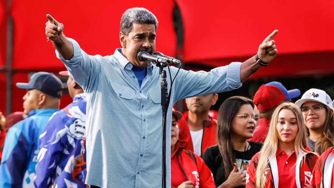 Der autoritäre Staatspräsident Nicolás Maduro strebt eine dritte Amtszeit an. (Archivbild) - Bild: Jeampier Arguinzones/dpa