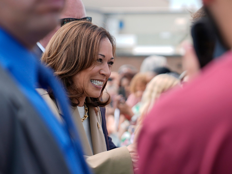Präsidentschaftskandidatin Kamala Harris  - Foto: Stephanie Scarbrough/AP/dpa
