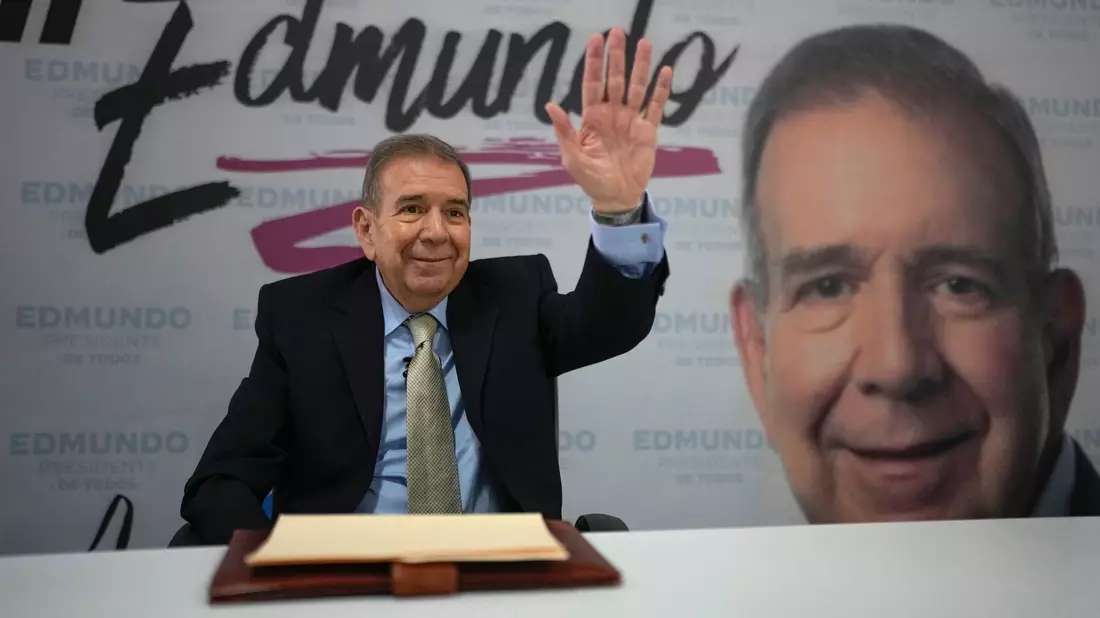 Der frühere Diplomat González Urrutia vom Oppositionsbündnis Plataforma Unitaria Democrática möchte Maduro bei der Präsidentenwahl schlagen. (Archivbild) - Bild: Ariana Cubillos/AP/dpa
