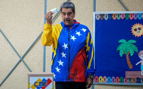 Maduro hatte nach seiner Stimmabgabe gesagt, er wolle das Ergebnis der Wahl respektieren. - Foto: Fernando Vergara/AP/dpa