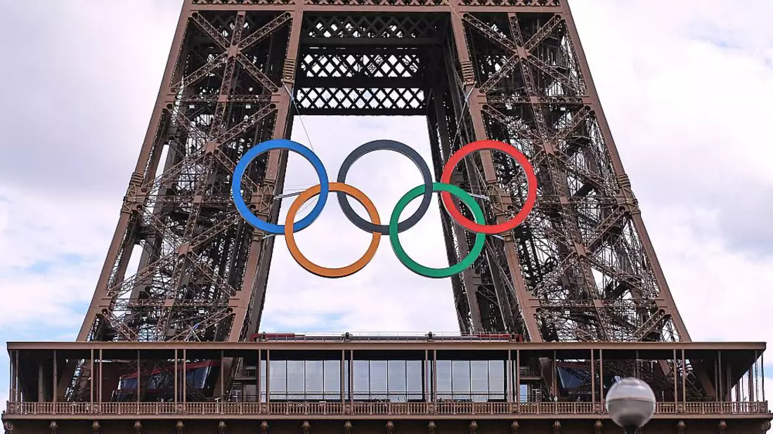 Eiffelturm mit Olympischen Ringen (Archiv) - Bild: über dts Nachrichtenagentur