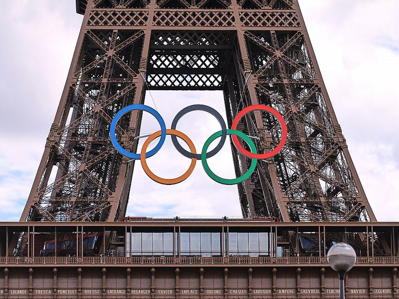 Eiffelturm mit Olympischen Ringen (Archiv) - Foto: über dts Nachrichtenagentur