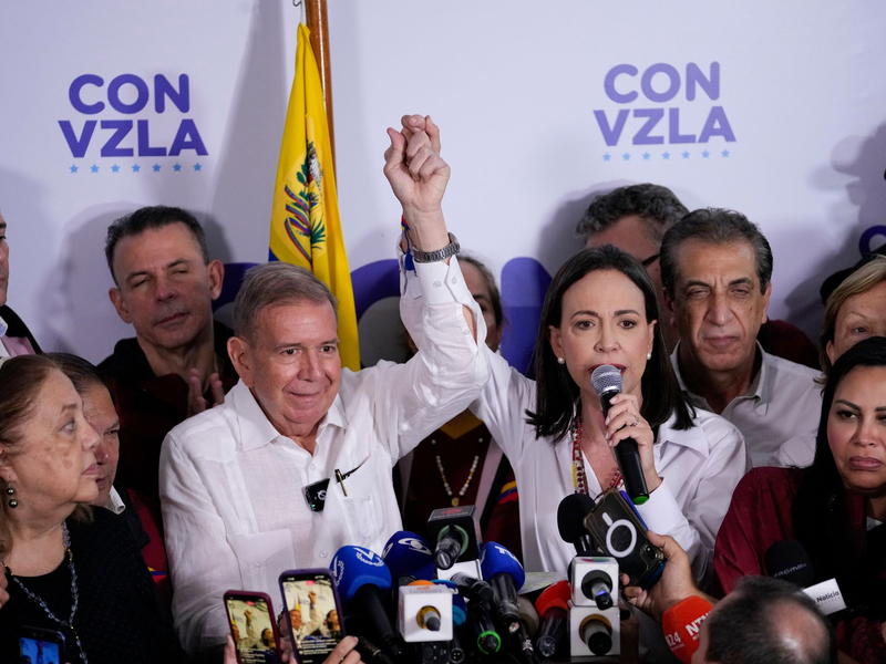 Die Opposition reklamiert ihrerseits den Sieg für sich. - Foto: Matias Delacroix/AP/dpa