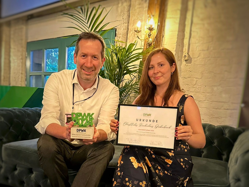 Deutschlands erste Storchenlandebahn gewinnt Deutschen Preis für Wirtschaftskommunikation 2024 in Berlin - Foto: presseportal.de