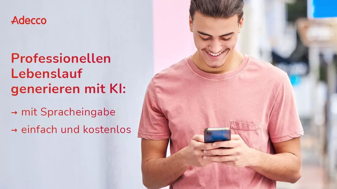 Adecco führt KI-basierten Lebenslauf-Generator ein - Bild: presseportal.de