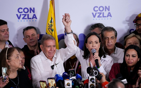 Der Vorsprung von Präsidentschaftskandidat González ist der Opposition zufolge uneinholbar. - Foto: Matias Delacroix/AP/dpa