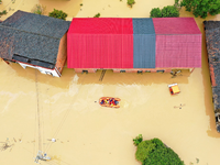 Die Provinz Hunan in China ist besonders von den starken Regenfällen betroffen. - Foto: Uncredited/CHINATOPIX/AP/dpa
