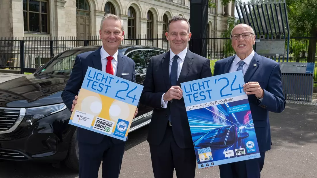 Bundesverkehrsminister Wissing stellt neue Licht-Test-Plakette vor - Bild: presseportal.de