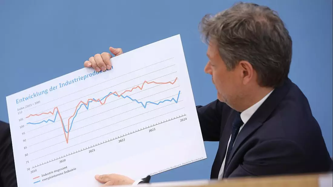 Robert Habeck bei der Vorstellung einer Konjukturprognose (Archiv) - Bild: über dts Nachrichtenagentur