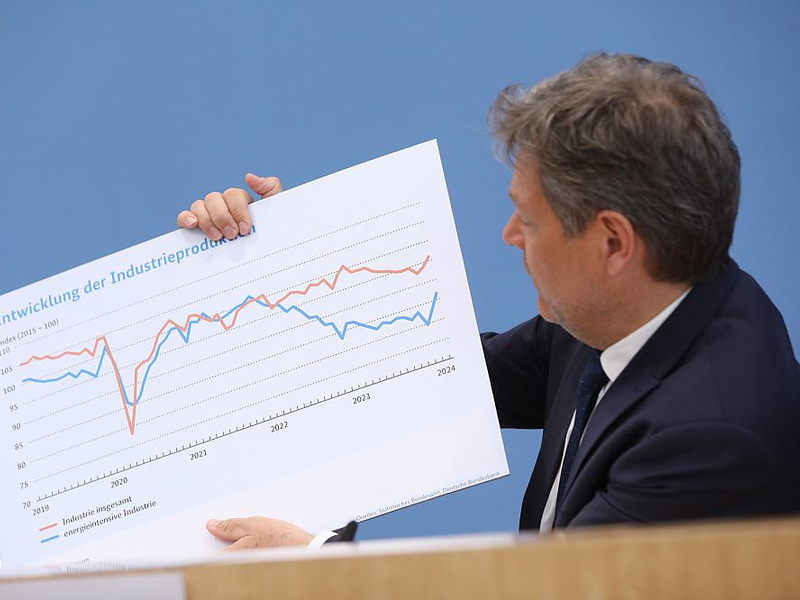 Robert Habeck bei der Vorstellung einer Konjukturprognose (Archiv) - Foto: über dts Nachrichtenagentur