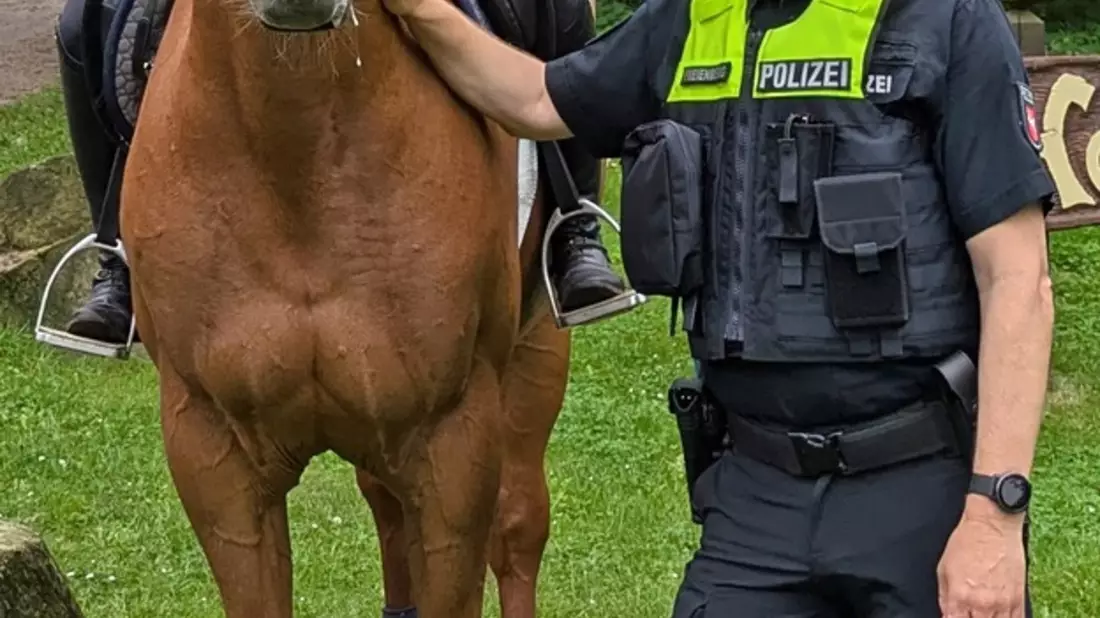 POL-CE: Der Landkreis und die Polizei empfangen die diesjährigen Heidereiter aus Braunschweig - Bild: presseportal.de