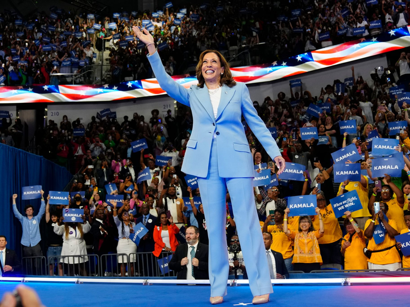 Die US-Demokraten machen bei der Nominierung von Kamala Harris als Präsidentschaftskandidatin Tempo.  - Foto: John Bazemore/AP