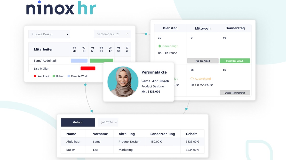 Digitalisierung im Personalwesen leicht gemacht: Ninox HR startet in Deutschland - Foto: presseportal.de