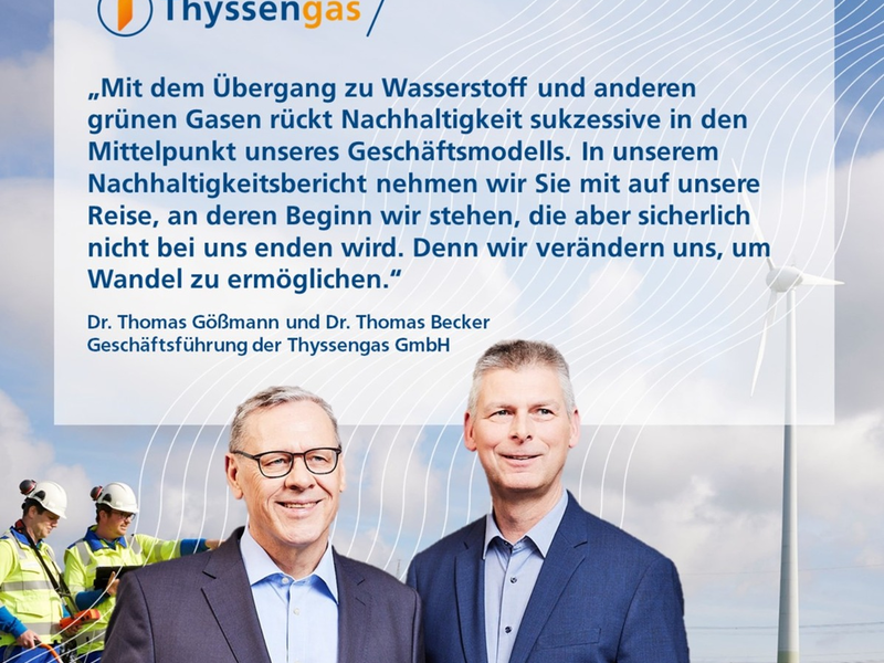 Thyssengas veröffentlicht dritten Nachhaltigkeitsbericht - Foto: presseportal.de