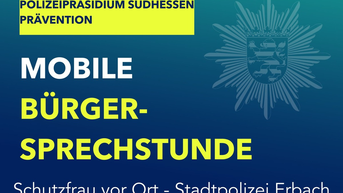 POL-DA: Erbach-Erbuch: Mobile Bürgersprechstunde der Polizei - Foto: presseportal.de