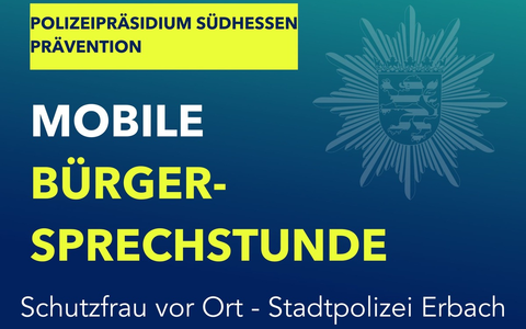 POL-DA: Erbach: Mobile Bürgersprechstunde der Polizei - Foto: presseportal.de