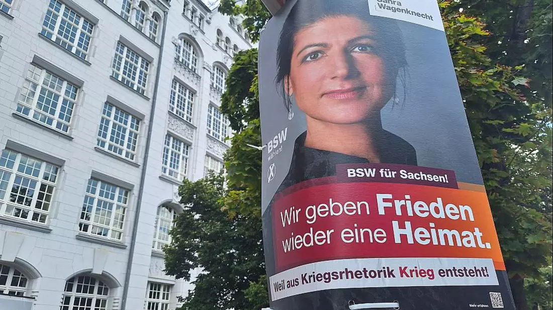 BSW-Wahlplakat zur Landtagswahl in Sachsen (Archiv) - Bild: über dts Nachrichtenagentur