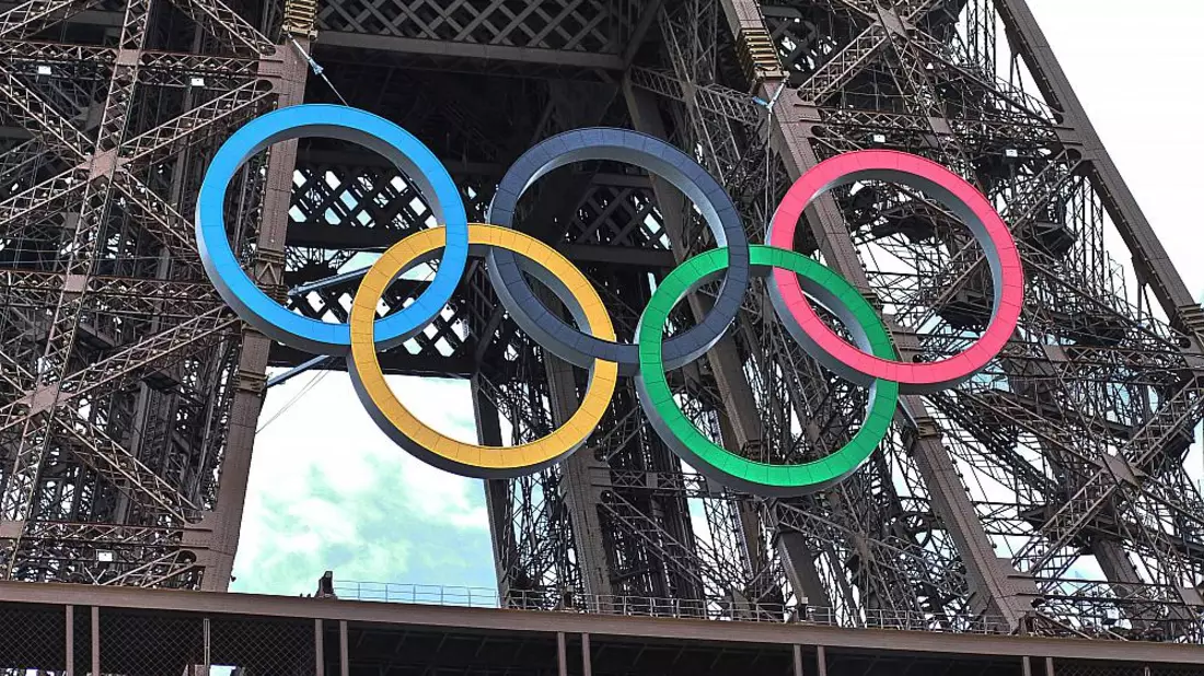Eiffelturm mit Olympischen Ringen (Archiv) - Bild: über dts Nachrichtenagentur