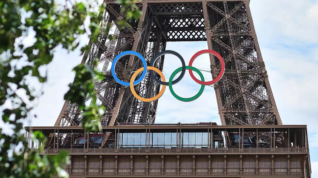 Eiffelturm mit Olympischen Ringen (Archiv) - Bild: über dts Nachrichtenagentur