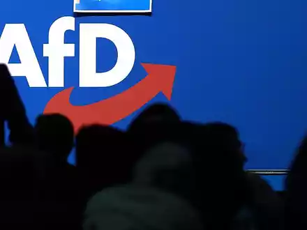 Logo auf AfD-Parteitag (Archiv) - Foto: über dts Nachrichtenagentur