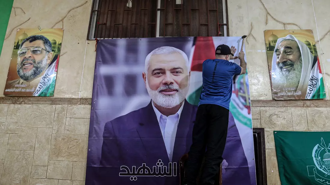 Der Iran veranstaltet eine Trauerzeremonie für den in Teheran getöteten Hamas-Auslandschef Hanija. (Archivbild) - Bild: Marwan Naamani/dpa