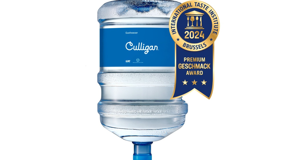 Culligan Deutschland erhält Superior Taste Award für herausragendes Quellwasser in Premium-Qualität - Foto: presseportal.de