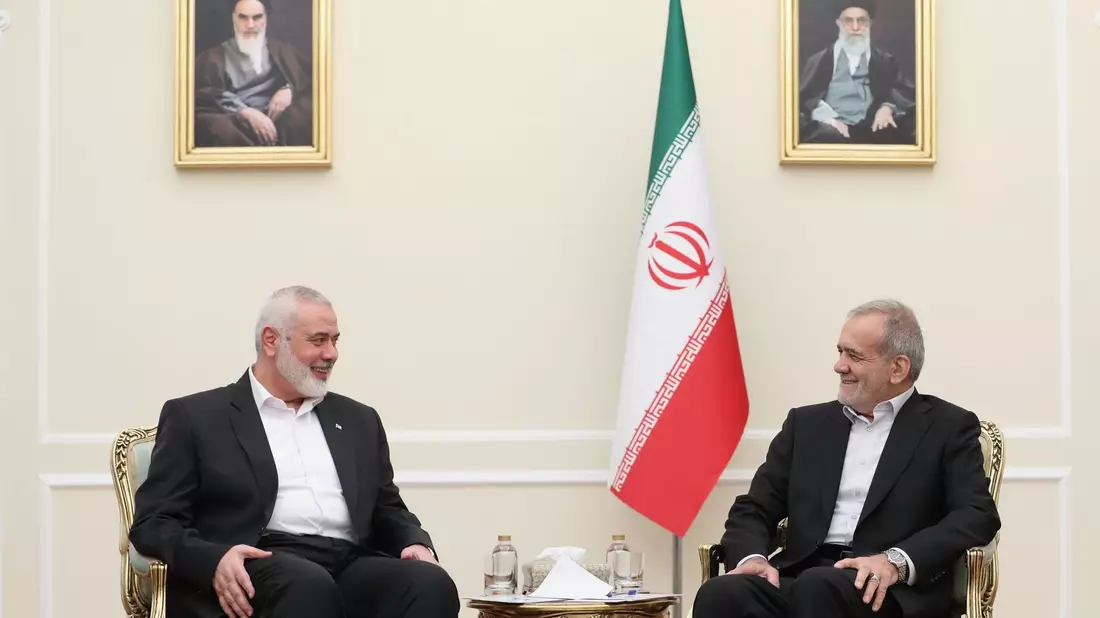 Irans neuer Präsident Massud Peseschkian versichert der Hamas auch nach Hanijas Tod die volle Unterstützungseines Landes. (Archivbild) - Bild: Iranian Presidency/ZUMA Press Wire/dpa