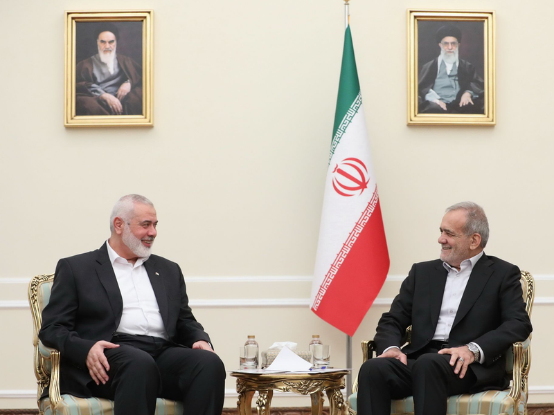 Irans neuer Präsident Massud Peseschkian versichert der Hamas auch nach Hanijas Tod die volle Unterstützungseines Landes. (Archivbild) - Foto: Iranian Presidency/ZUMA Press Wire/dpa