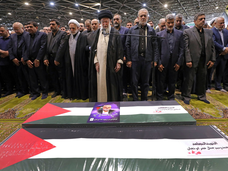 Irans Armeechef will Blutrache gegen Israel wegen des Attentats auf Hanija. (Archivbild) - Foto: Uncredited/Office of the Iranian Supreme Leader/AP/dpa