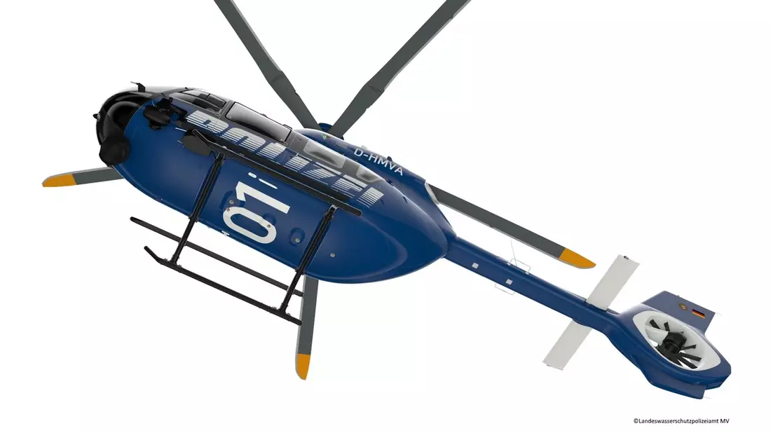 IM-MV: Neues Design der Hubschrauber für die Landespolizei steht fest - Bild: presseportal.de