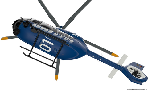 IM-MV: Neues Design der Hubschrauber für die Landespolizei steht fest - Foto: presseportal.de
