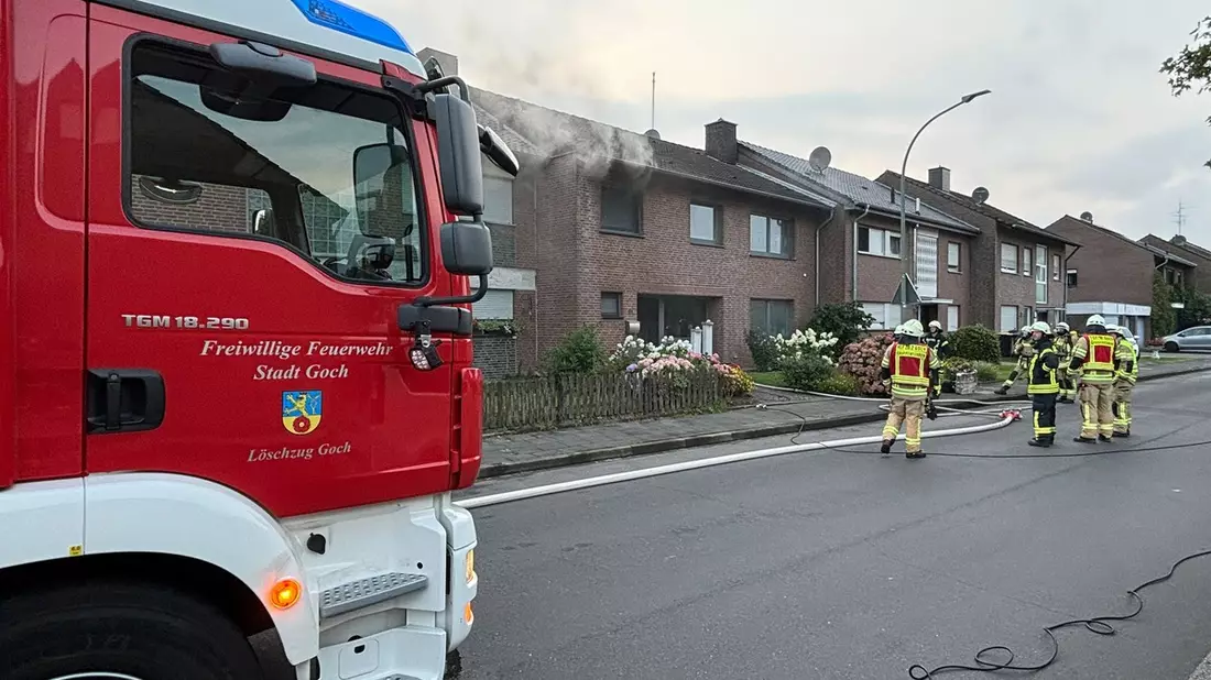 FF Goch: Trockner verursacht Kellerbrand - Bild: presseportal.de