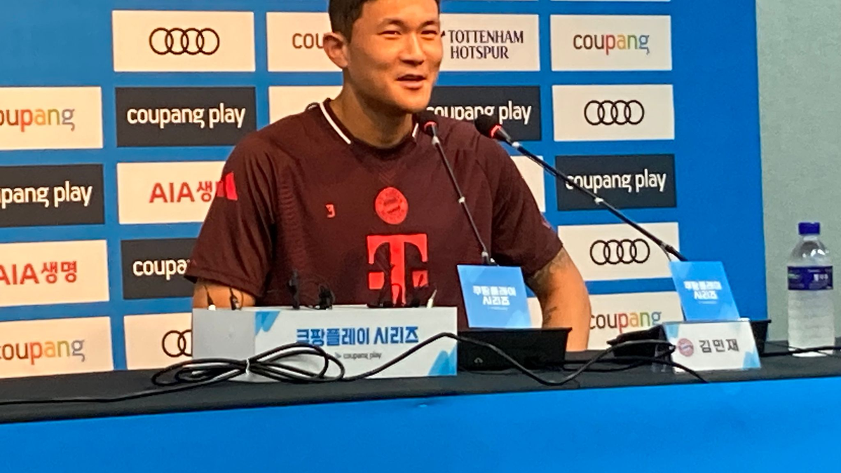 Gefragter Bayern-Star in Seoul: Minjae Kim. - Foto: Klaus Bergmann/dpa