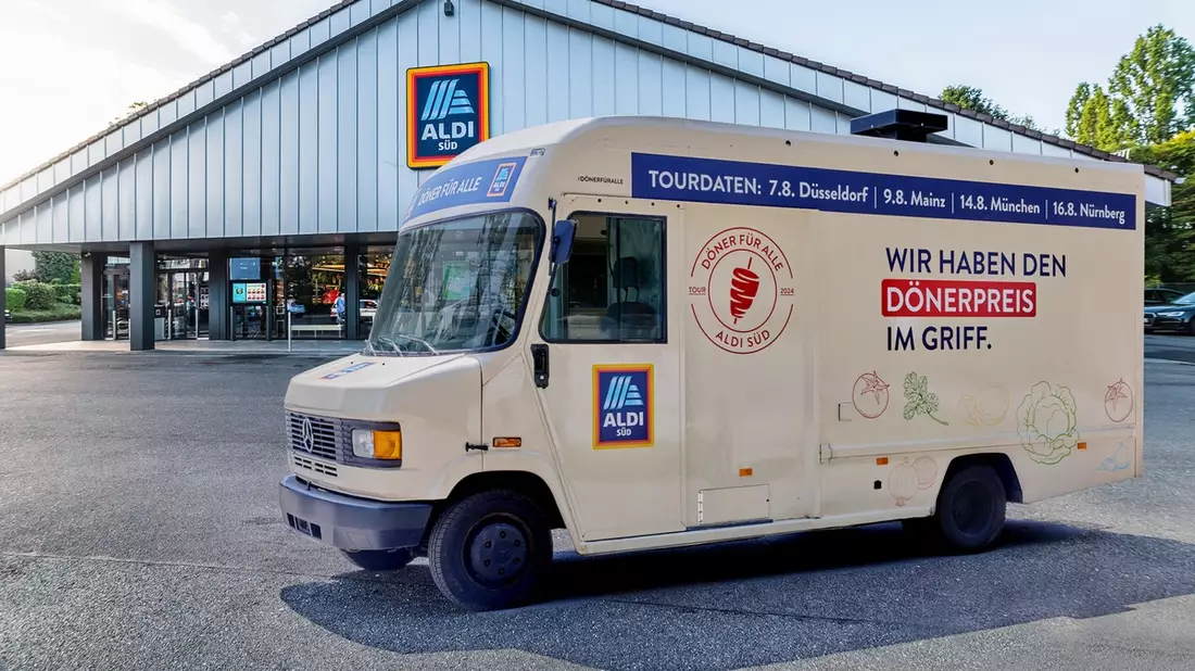 Döner für alle schon ab zwei Euro: ALDI SÜD geht auf Döner-Tour durch Deutschland - Bild: presseportal.de