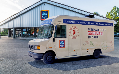 Döner fĂŒr alle schon ab zwei Euro: ALDI SĂD geht auf Döner-Tour durch Deutschland - Foto: presseportal.de Döner fĂŒr alle schon ab zwei Euro: ALDI SĂD geht auf Döner-Tour durch Deutschland - Foto: presseportal.de