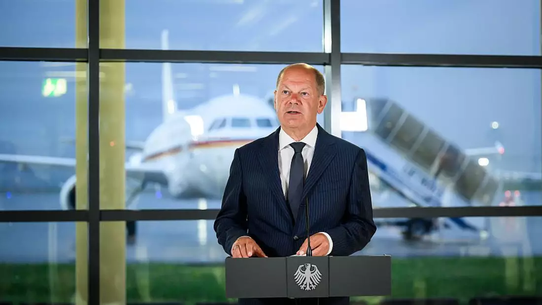 Olaf Scholz bei Statement zu Gefangenenaustausch am 01.08.2024 - Bild: Güngör, Marvin Ibo/BPA, über dts Nachrichtenagentur