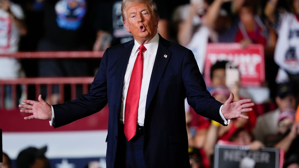 Trump will gegen Harris zu einem TV-Duell antreten. (Archivbild) - Foto: Matt Rourke/AP