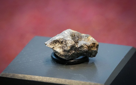 Die Trümmer des «Ribbeck»-Meteoriten, der im Januar in Brandenburg niederging, rochen intensiv nach faulen Eiern. - Foto: Soeren Stache/dpa